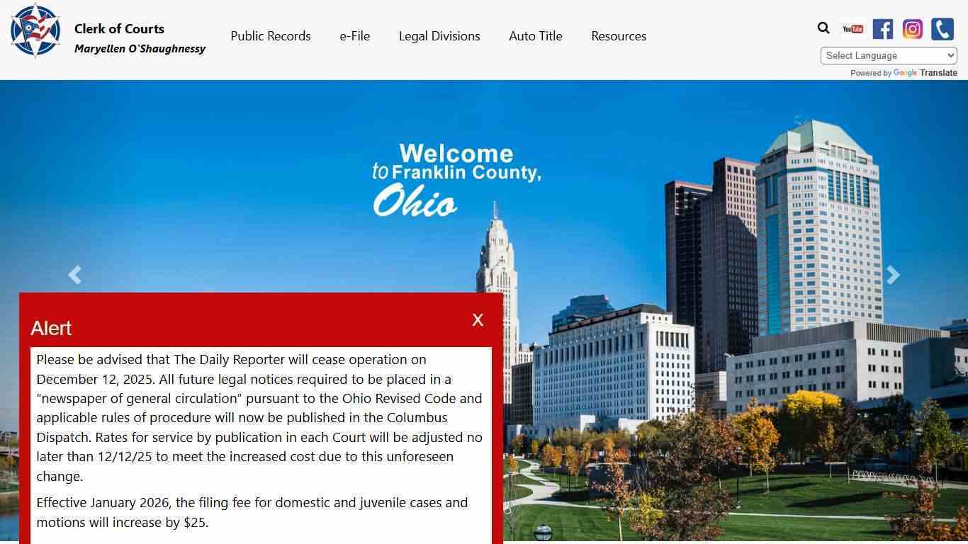 Maryellen O'Shaughnessy - Franklin County Clerk of Courts